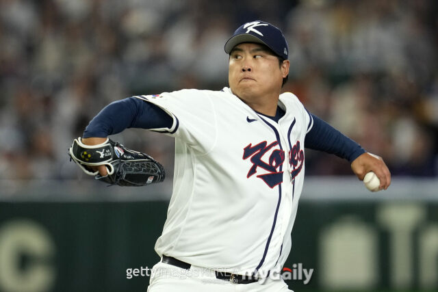 도미니카공화국전 선발로 나설 류현진./게티이미지코리아