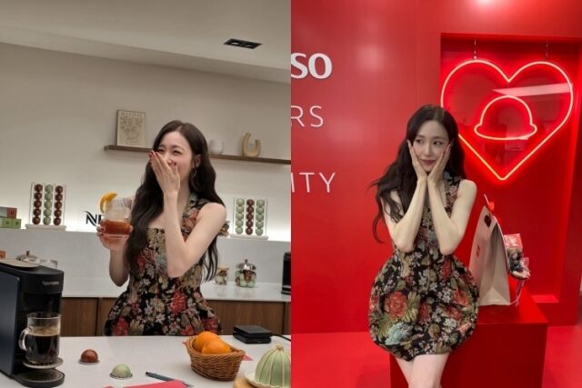 그룹 소녀시대 멤버 겸 배우 티파니가 광고 촬영 비하인드 컷을 공개했다. / 티파니 소셜미디어