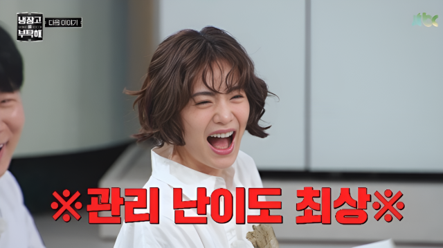 오는 방송 예정인 JTBC '냉장고를 부탁해 since 2014'(이하 '냉부') 62회 예고편에서는 슈퍼주니어 규현과 함께 게스트로 출연한 나나의 활약상이 담겨 화제를 모았다./JTBC '냉장고를 부탁해 since 2014'