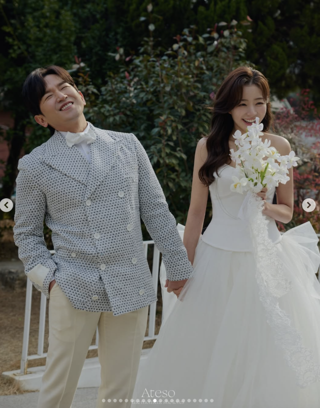 이민우가 예비 신부와 함께한 웨딩 화보를 공개했다. / 이민우 SNS