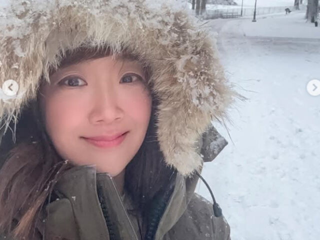 서민정은 눈이 쌓인 뉴욕의 모습을 사진으로 남겼다. / 서민정 소셜미디어