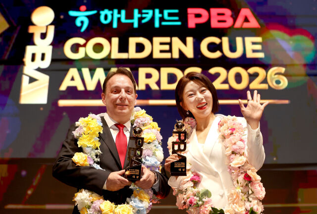 다니엘 산체스(오른쪽)와 김가영./PBA