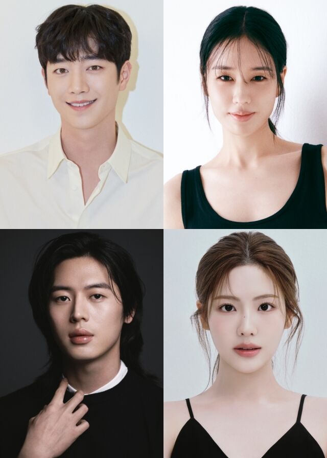 왼쪽부터 시계 방향으로 배우 서강준, 안은진, 조아람, 이주안 / 각 소속사