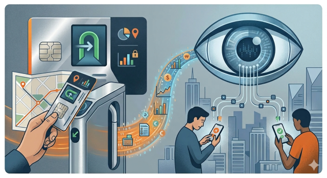 중앙 통제와 연결돼 사용처와 기한이 디지털적으로 설계되고 관리되는 디지털 예금토큰 형상화 /나노바나나 생성