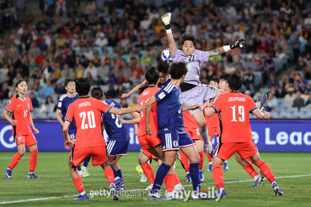 한국과 일본의 여자아시안컵 경기장면/게티이미지코리아