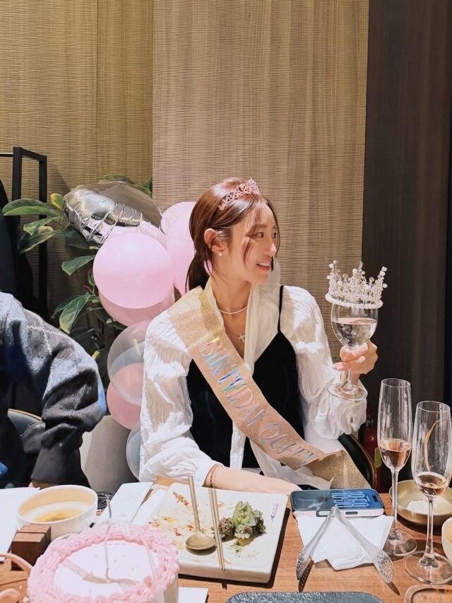 서하얀이 화려한 생일 파티 현장을 공개했다. / 서하얀 SNS