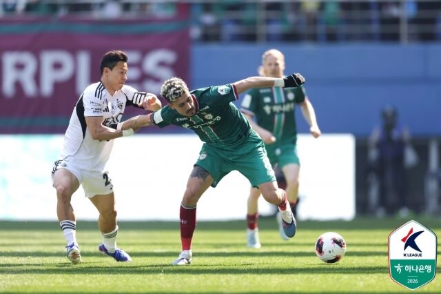 대전과 전북의 경기 모습/한국프로축구연맹