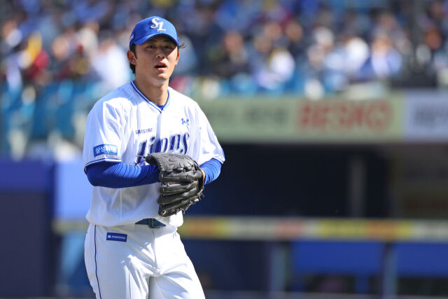삼성 라이온즈 미야지 유라./삼성 라이온즈