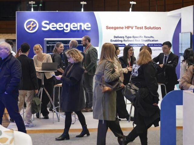 씨젠이 18~21일(현지시간) 오스트리아 비엔나에서 열린 유로진 2026에 참가해 HPV 개별 유전형 분석 전략을 선보이고 있다. /씨젠