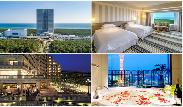 미야자키 피닉스 시가이아 리조트(위)와 라 스위트 고베 하버랜드. /롯데관광