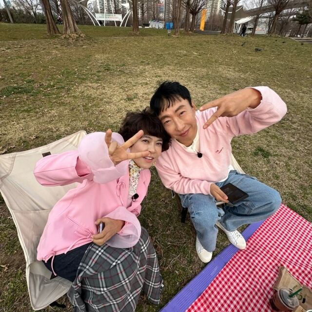 조혜련이 박명수와 함께한 봄 소풍 일상을 공개했다. / 조혜련 SNS