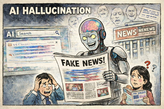 AI 환각. /AI 생성 이미지