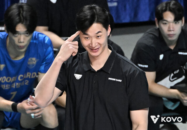 여정을 마친 박철우 감독대행./KOVO