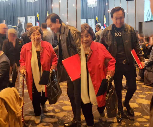 배우 사미자의 최근 근황이 공개됐다. / 한지일 SNS