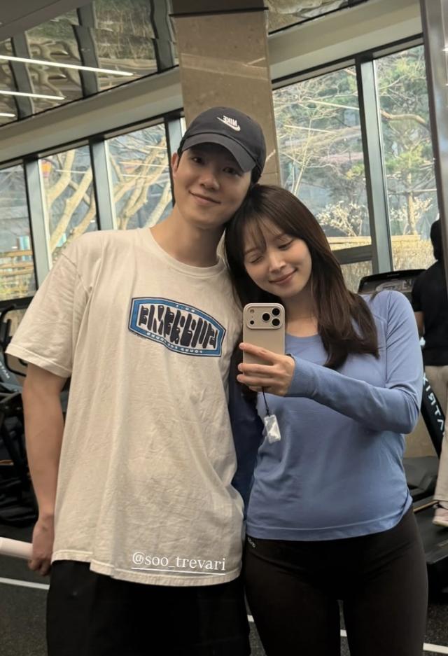 김지영이 임신 중에도 꾸준한 건강 관리를 하는 근황을 공개했다. / 김지영 SNS