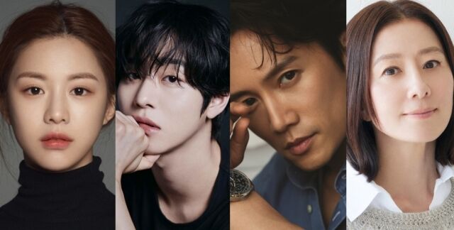 왼쪽부터 배우 고윤정, 안효섭, 지성, 김희애 / 각 소속사