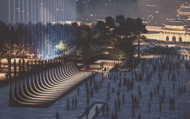 받들어총 조형물./서울시