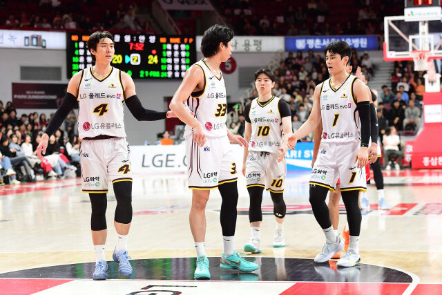 창원 LG 선수단./KBL