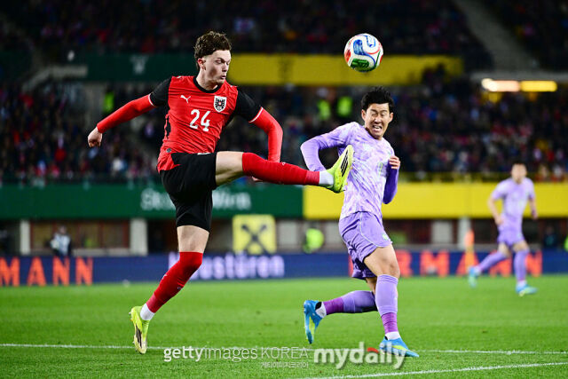 한국과 오스트리아의 경기 모습/게티이미지코리아
