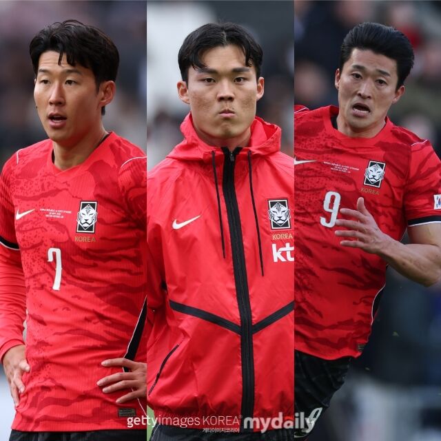 손흥민, 오현규, 조규성./게티이미지코리아