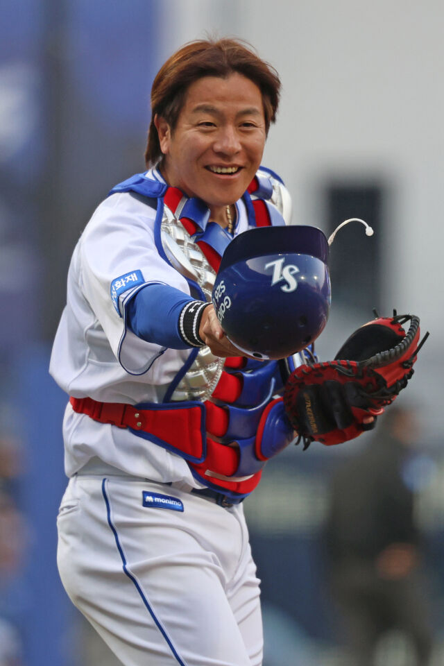 삼성 라이온즈 강민호./삼성 라이온즈