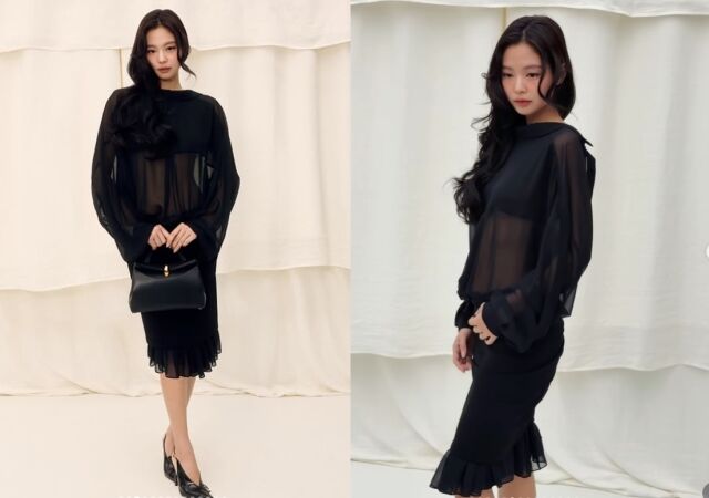 그룹 블랙핑크의 제니가 과감하고 트렌디한 스타일링으로 글로벌 패셔니스타다운 존재감을 유감없이 드러냈다./자크뮈스 소셜미디어