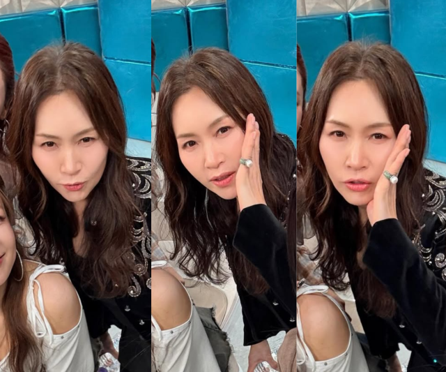 조갑경이 아들의 외도 논란 속에서도 예능 프로그램에 출연했다. / 채연 SNS