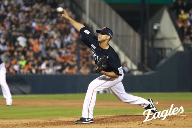 개막전의 아쉬움을 씻어낸 에르난데스./한화 이글스