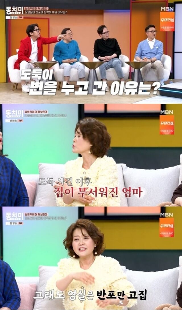 배우 오영실이 황당하면서도 드라마틱한 반포 입성 비하인드 스토리를 공개해 화제다./ MBN ‘속풀이쇼 동치미’