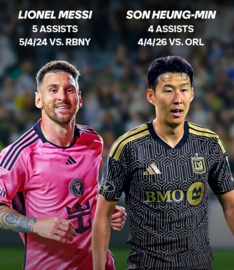 '메시만 가능했던 대기록, 손흥민도 해냈다'&hellip;MLS 사상 두 번째 대기록 집중 조명