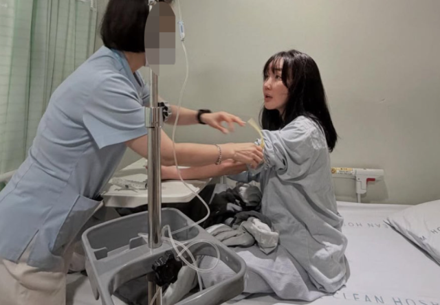 최근 맹장 수술을 마치고 회복 중인 낸시랭./낸시랭 소셜미디어