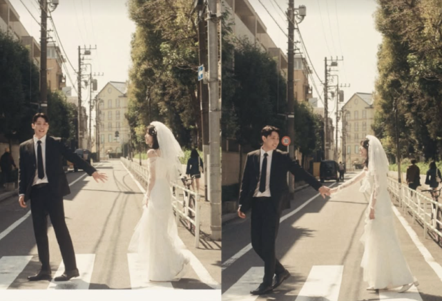 최준희가 예비신랑과 함께한 웨딩 화보를 공개했다. / 최준희 SNS
