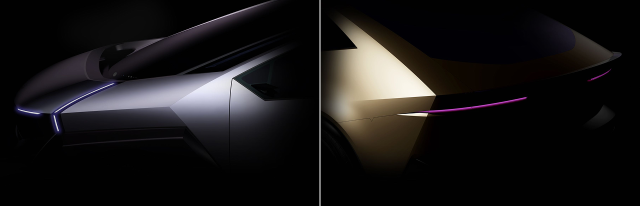 베이징현대가 공개한 아이오닉 콘셉트카 2종 티저 이미지. /현대자동차