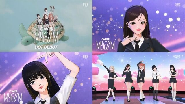 버추얼 걸그룹 오위스/SBS '인기가요' 방송 캡처