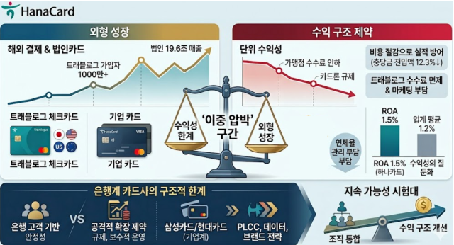 은행계 카드사의 숙명적 한계 /나노바나나2 생성 이미지