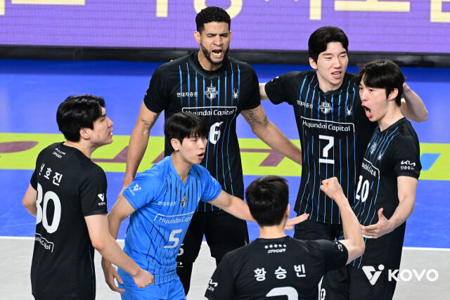 현대캐피탈 선수단./KOVO
