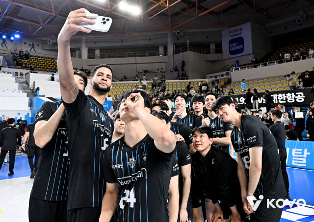 현대캐피탈 선수단./KOVO