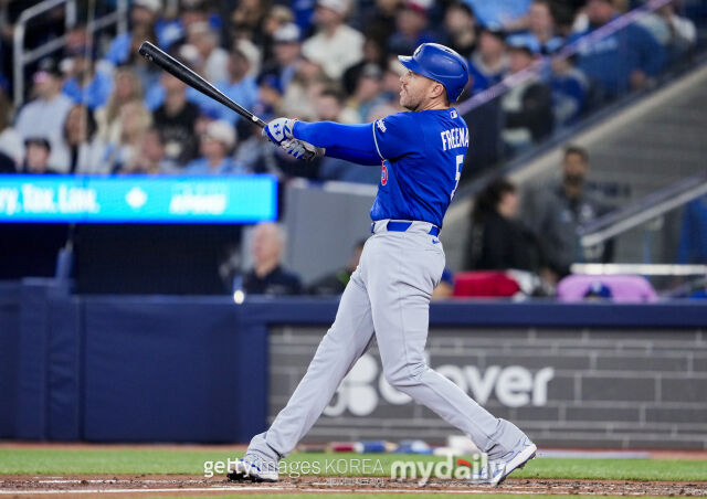 홈런을 날린 프리먼./게티이미지코리아