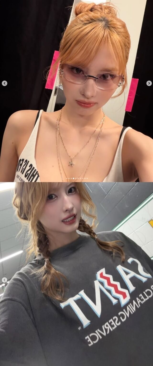 그룹 트와이스 멤버 모모가 다채로운 매력이 담긴 근황을 공유했다./모모 소셜미디어