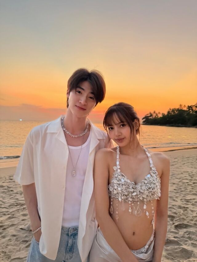 리사가 태국 셀럽 블루 퐁티왓과 함께 다정한 투샷을 공개했다. / 리사 SNS