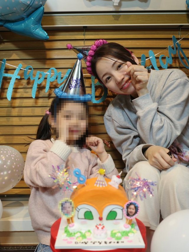 이아미가 첫째 딸의 생일을 축하했다. / 이아미 SNS