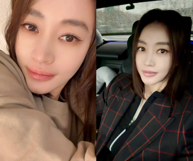 김혜수가 초근접 셀카로 여전한 동안 미모를 과시했다. / 김혜수 SNS