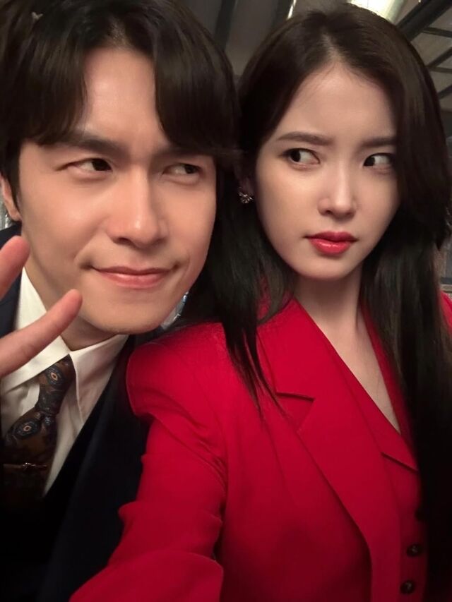 아이유가 '21세기 대군부인' 첫 방송 비하인드를 공개했다. / 아이유 SNS