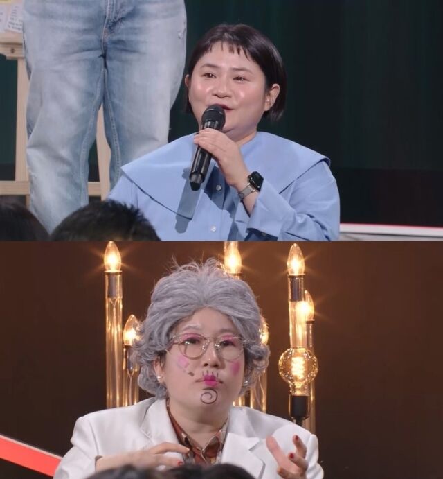 개그계의 두 거물, 김신영과 김영희가 외나무다리에서 만났다./ KBS2 ‘말자쇼’