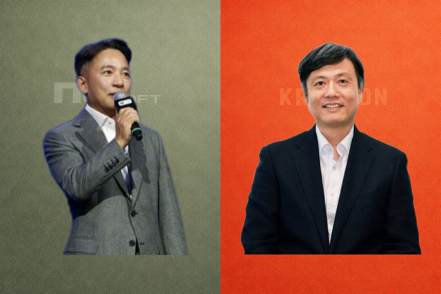 김택진 엔씨 대표(왼쪽), 장병규 크래프톤 의장. /각사. 박성규 기자