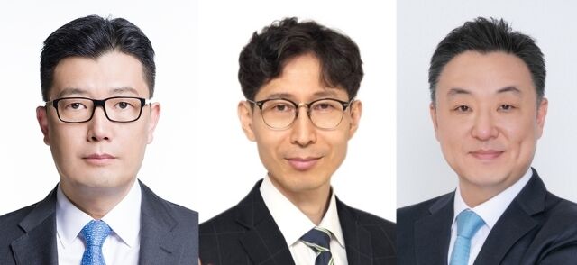 박재홍 일동제약 R&D 본부장(왼쪽부터), 류현기 유유제약 개발본부장, 이태상 메디톡스 상무. /각 사