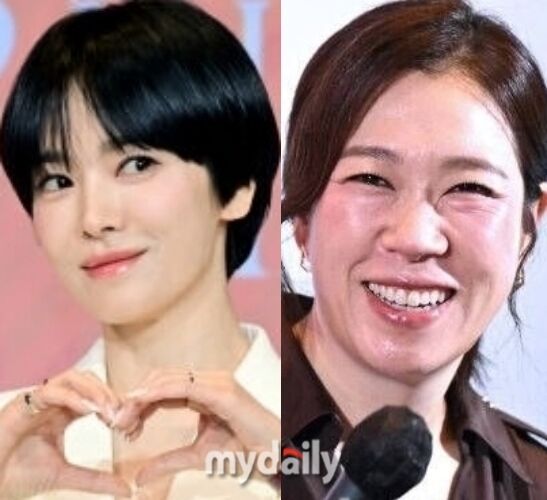 배우 송혜교(왼쪽), 염혜란 / 마이데일리