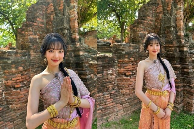 그룹 아이들 멤버 민니가 태국에서 보낸 명절 근황을 전했다. / 민니 소셜미디어