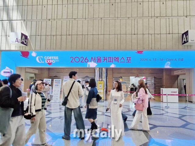 '2026 커피엑스포'가 열리는 서울 삼성동 코엑스 A홀 입구. 오는 19일까지 행사가 열린다. /방금숙 기자