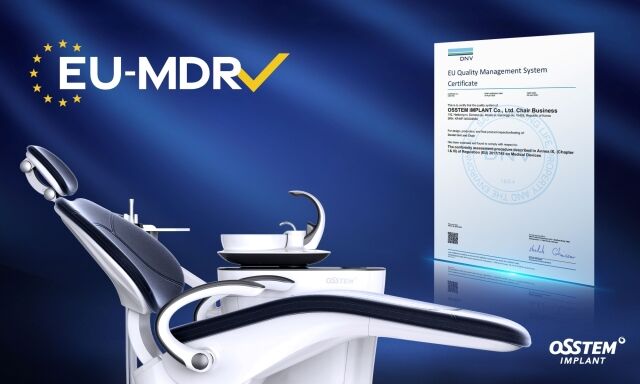 오스템임플란트는 유니트체어 ‘K3’와 ‘K5’가 EU MDR을 획득했다고 밝혔다. /오스템임플란트